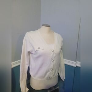 TTahari NY Luxury VISCOSE Blend Light Soft Cardigan size Large